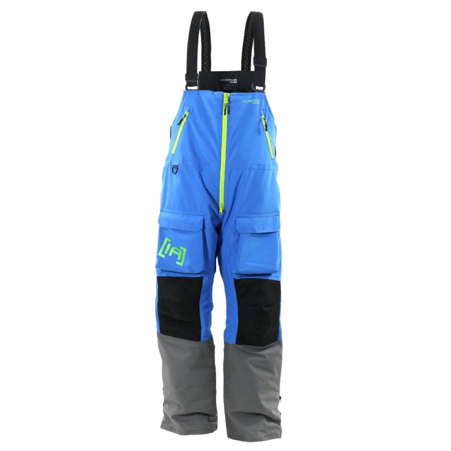 Icearmor By Clam Clam Outdoors  Edgex Bib Blue/Grey/Chartreuse –  Albertethouin